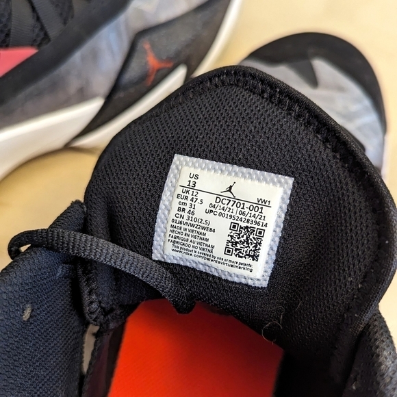 Jordan One Take 3 'Black Grey Fog' - Picture 9 of 9